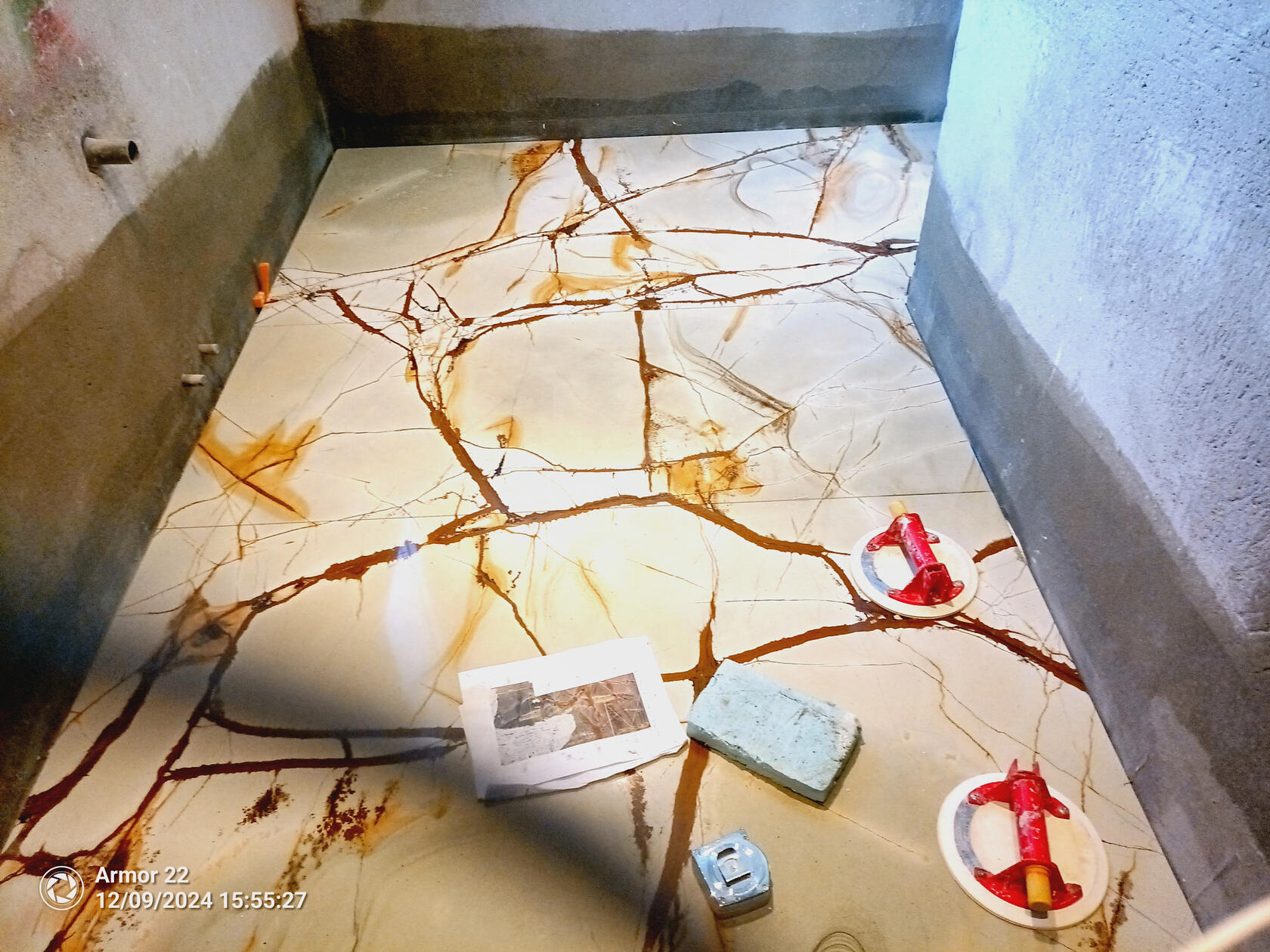 blue Roma paginado Revestimento em Neolith